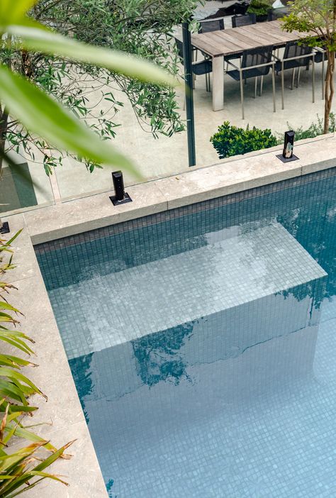 Light Grey Pool, Harrisons Landscaping, Grey Pool, Pool 2023, Dream Backyard Pool, Large Pool, Swimming Pool Tiles, Pool Landscape Design, Pool Tiles