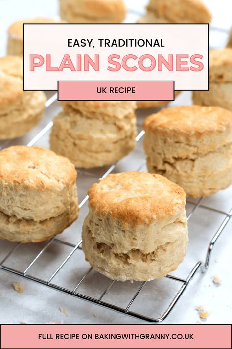 English Scones Recipe, Perfect Scones, Tea Scones Recipe, Perfect Scones Recipe, Plain Scones, Tea Scones, Best Scone Recipe, English Scones, Drop Scones