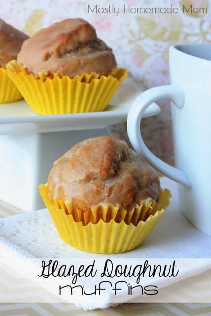 Glazed Doughnut Muffins - Mostly Homemade Mom Hanukkah Recipes, Glazed Doughnut, Doughnut Muffins, Donut Muffins, Glazed Doughnuts, Cooking Photos, Chocolate Chip Cookie Dough, A Cup Of Coffee, Muffin Recipes