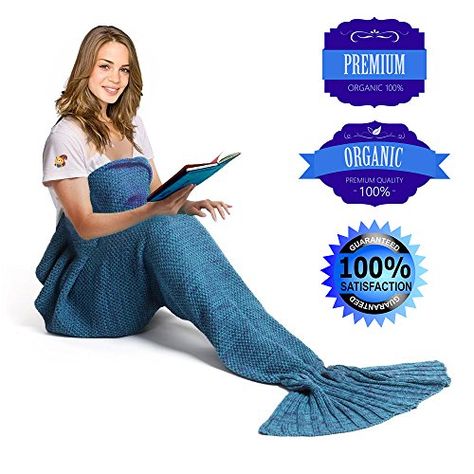 AOOK HOMEMADE XLarge Mermaid Tail Blanket Crochet Warm Sofa Quilt Super Soft All Seasons Sleeping BlanketsHandmade Mermaid Tail Blanket for Adults77x38 195cmX95cm Lake Blue *** Read more at the image link. #SoftToys Mermaid Sleeping Bag, Mermaid Sleeping, Warm Sofa, Sofa Quilt, Mermaid Tail Blanket Crochet, Twin Halloween, Linen Bed Cover, Large Mermaid, Quilted Sofa