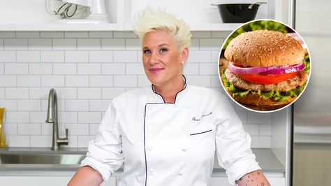 'Killer Turkey Burger' recipe from Anne Burrell, celebrity chef: 'Delicious new twist' Turkey Burger Recipes Healthy, Chef Anne Burrell, Keto Savory, Anne Burrell, Turkey Burger Recipe, Burger Mix, Turkey Burger Recipes, Vegetarian Lasagna, Handsome Korean