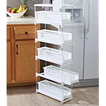 Slim Kitchen Storage, Small Space Kitchen Storage, Slim Kitchen, Sliding Drawer, Drawer Storage Unit, Small Space Kitchen, Drawer Storage, Smart Storage, Storage Hacks