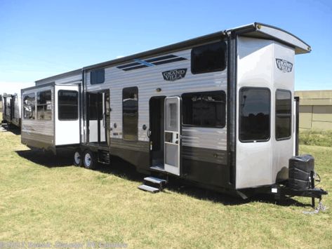 12 Must-See 3 Bedroom RVs (With Videos and Pricing) - RV Owner HQ 2 Bedroom Travel Trailer, 3 Bedroom Rv Floorplan, Rv With Bunkhouse, 3 Bedroom Rv, Destination Trailers Living, West Indies Bedroom, Rv House, Bedroom Layout Design, Bedroom 2022