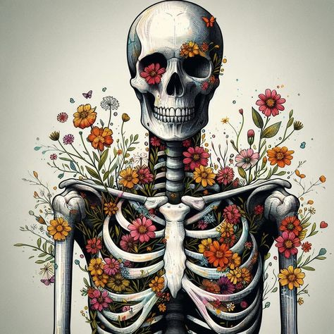 Evolution Of Plants, Relief Printmaking, Bone Art, Tarot Cards Art, Skull Makeup, Skull Drawing, Flower Skull, Backgrounds Phone Wallpapers, Skull Tattoos