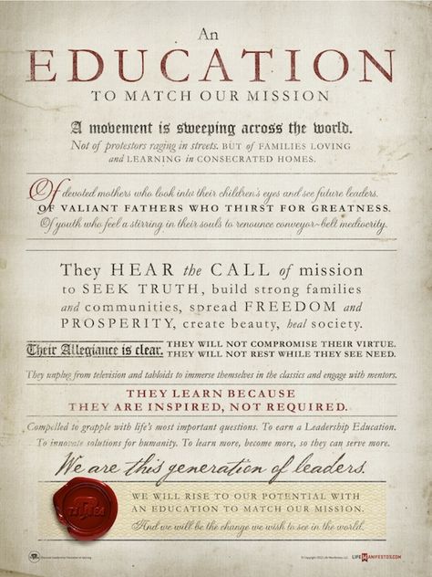 I LOVE this Thomas Jefferson Education Manifesto!!! I have a copy that I can't wait to frame. So very inspiring and it puts into words so eloquently what our family believes in. Thomas Jefferson Education, Classical Education, Social Studies Teacher, Christian Education, Learning Time, Homeschool Encouragement, Thomas Jefferson, Homeschool Inspiration, School Quotes