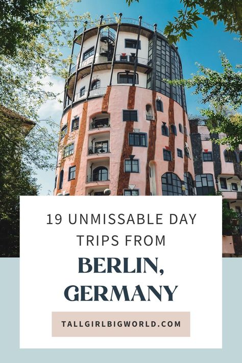 Looking to escape Berlin for the day? Here are the best day trips from Berlin by train. All are easy to reach and make for an awesome day out! Day Trips From Berlin, Traveling Board, Travel Guide Book, Travel Checklist, Easy Day, The Best Day, Ways To Travel, Travel Board, Tall Girl