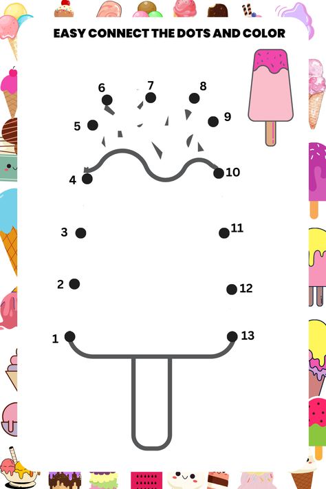 dot to dot worksheet, dot to dot pintables for kids free, dot to dot pintables for kids, dot to dot activity, dot to dot, easy dot to dot, easy dot to dot worksheets, easy dot art for beginners Join The Numbers Worksheets, Popsicle Activities, Easy Dot To Dot, Joining Dots, The Dot Book, Things That Go Together, Nursery Worksheets, Connecting Dots, Holiday Worksheets