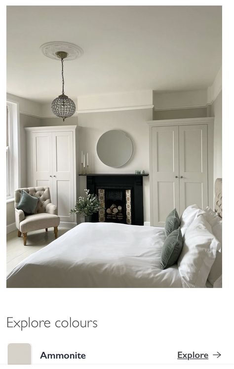 Terrace Bedroom Ideas, Terrace House Bedroom, Terraced House Interior, Bedroom Chimney Breast, Modern Victorian Bedroom, Bedroom Alcove, 1930s House Interior, Bedroom Built In Wardrobe, Minimal Bedroom