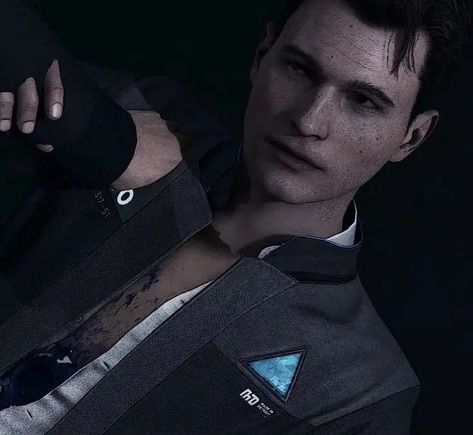 Connor Dbh Pfp, Connor Dbh Fanart, Connor Dbh, Connor Rk800, Bryan Dechart, Detroit Become Human Connor, Human Icon, Detroit Being Human, Detroit Become Human