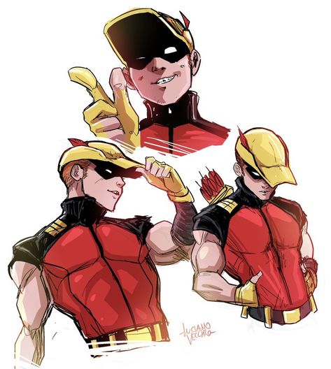 Roy Harper Dc, Red Arrow Dc, Arrow Roy Harper, Roy Harper, Team Arrow, Comic Book Art Style, Wally West, Teen Titan, Batman Family