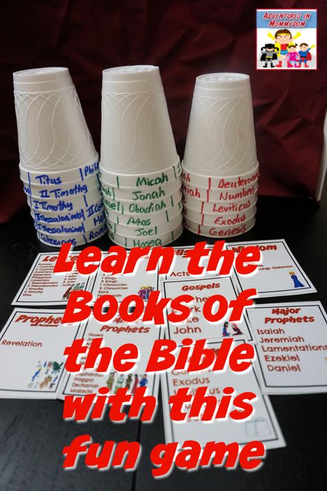 Elementary Games, The Books Of The Bible, Kids Church Lessons, Sunday School Games, Kids Sunday School Lessons, Messy Life, Learn The Bible, School Elementary, Bible Activities For Kids