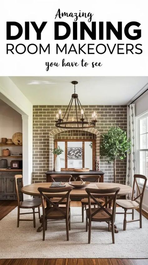 Dining Room DIY Project Ideas That Will Wow Your Guests - Home Experts Sitting Area In Dining Room, Everyday Dining Room, Dining Room Diy, Diy Project Ideas, Dining Room Windows, Diy Dining Room, Diy Dining, Casual Dining Rooms, Dining Room Style