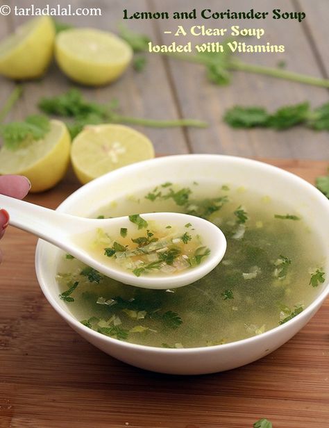 Lemon Coriander Soup, Low Carb Spaghetti, Coriander Soup, Chicken Honey, Veg Soup, Breakfast Low Carb, Vegetarian Soup Recipes, Vegetarian Soup, Diet Vegetarian