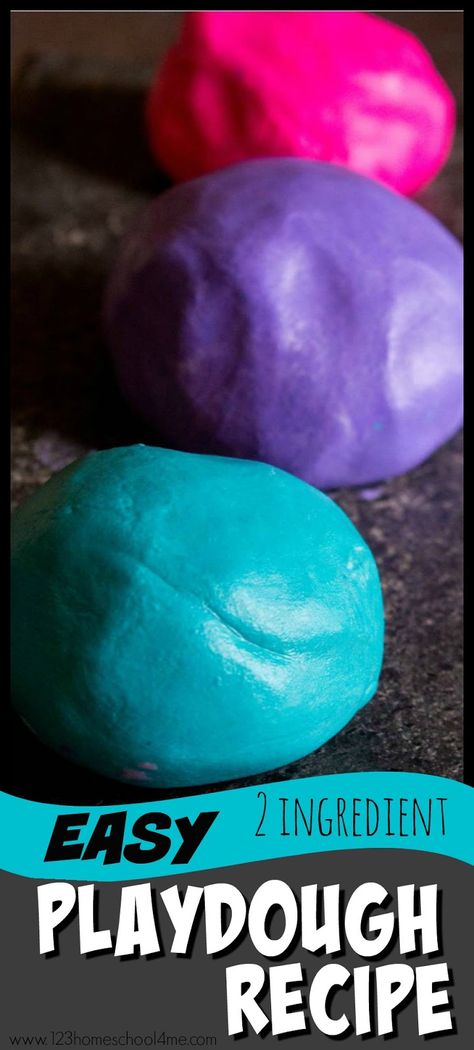 Salt Free Playdough Recipe, Conditioner Playdough, Tk Crafts, 2 Ingredient Playdough, Soft Playdough Recipe, Sensory Recipes, Easy Playdough, Preschool Playdough, Easy Playdough Recipe