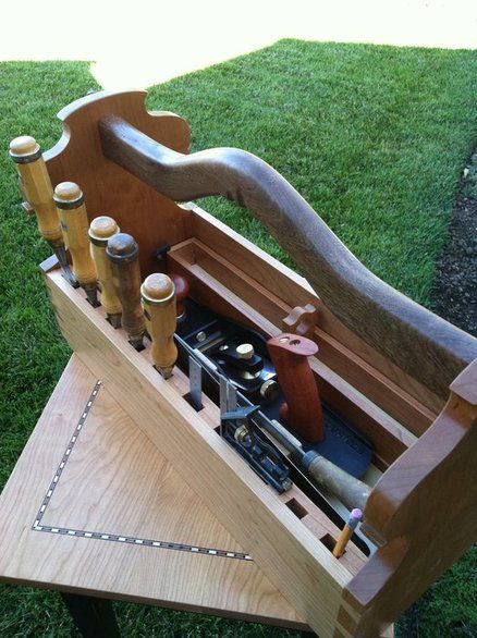 Wood Tool Chest, Wooden Tool Box, Wooden Tools, Tool Box Diy, Wood Tool Box, Tool Chests, Woodworking Jigsaw, Wooden Tool Boxes, Woodworking Saws