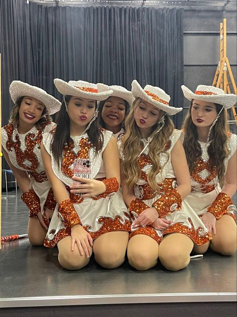 Drill Team Outfits, Apache Belles, Texas Tacos, Dance Team Clothes, Drill Team Uniforms, Drill Team Pictures, Dance Team Photos, Colour Guard, Folk Culture