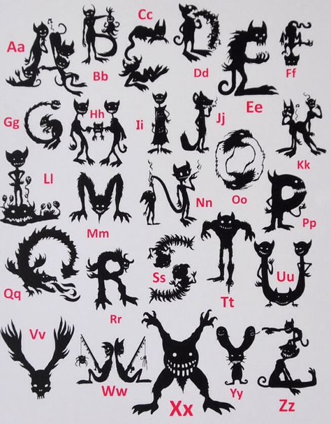 Abc Monsters, Monster Alphabet, Clay Monster, Web Typography, Alfabet Font, Graffiti Art Letters, Handwriting Logo, Lettering Styles Alphabet, Free Handwriting