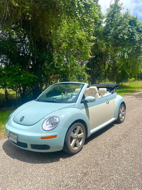 Car Ideas Dream Car Cute Slug Bug Cars, Pastel Beetle Car, Beetle Bug Car Aesthetic, Cute Buggy Car, Slugbug Cars, 2014 Volkswagen Beetle, Cute Old Cars, Cute First Cars For Teens, Cute Vw Beetle