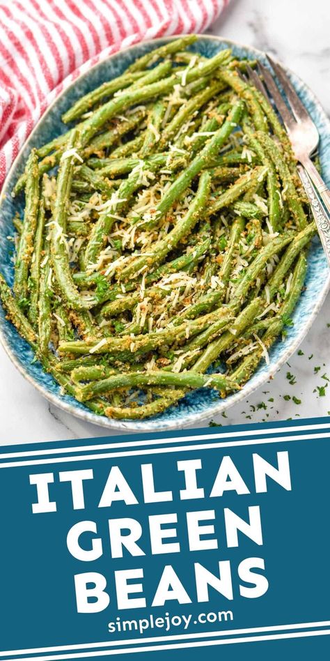 Recipes For Green Beans Side Dishes, Green And Yellow Beans Recipes, Green Beans Italian Style, Firehouse Green Beans, Green Bean Recipes Italian, Fresh Italian Green Beans Recipe, Italian Sides Vegetable, Italian Veggie Side Dish, Italian Green Bean Casserole