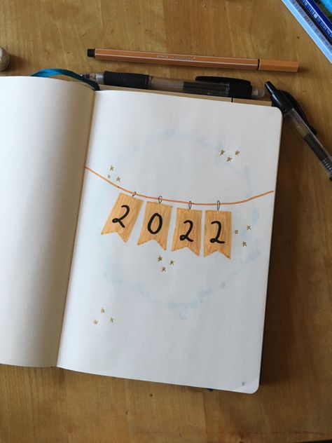 New Year Diary Ideas 2023, Journal Title Page 2023, 2023 Book Journal Cover, Bujo Year Cover Page 2023, New Year Bujo Cover, 2022 Scrapbook Cover, New Year Journal Cover, New Year Journal Ideas Aesthetic, 2023 Journal Cover Page