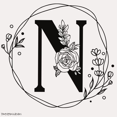 N Letter Mandala Art, Letter Mandala, Dad Drawing, N Letter, Doodle Alphabet, Embroidery Letter, Embroidery Letters, Letter N, Pretty Prom Dresses