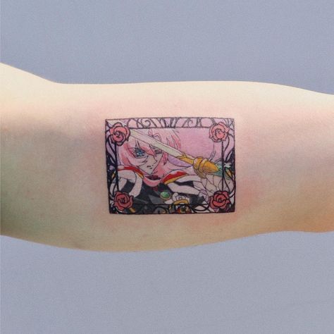 Revolutionary girl utena(1997) Utena Tattoo, Tattoo Ideas Vintage, Gem Tattoo, Aesthetic Illustration, History Tattoos, Revolutionary Girl Utena, Mermaid Tattoo, Tattoo Girl, Music Tattoos