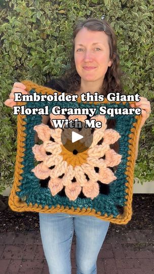 Giant Granny Square, Floral Granny Square, Fiber Artist, Forever Flowers, Love Always, Crochet Granny, Wool Yarn, Granny Square, Release Date