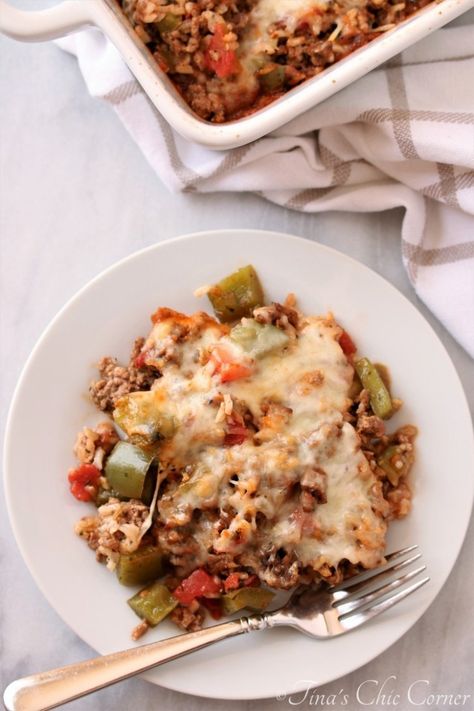 Deconstructed Stuffed Peppers, Unstuffed Peppers, Stuffed Peppers With Rice, Stuffed Peppers Healthy, Stuffed Pepper Casserole, Stuffed Peppers Turkey, Paprika Sauce, Bell Pepper Recipes, High Maintenance