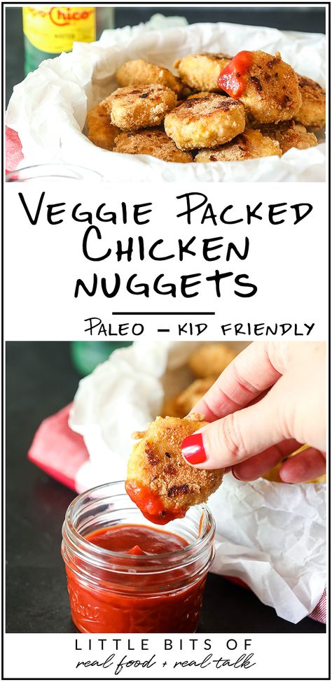 Veggie Chicken Nuggets, Paleo Before And After, Kids Chicken Nuggets, Sweet Potato And Broccoli, Potato And Broccoli, Breakfast Paleo, Healthy Chicken Nuggets, Veggie Nuggets, Paleo Kids