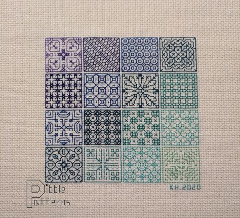 Blackwork Sampler 2 Modern Cross Stitch Pattern PDF File | Etsy Motifs Blackwork, Blackwork Embroidery Patterns, Blackwork Cross Stitch, Cross Stitch Beginner, Blackwork Patterns, Blackwork Embroidery, Types Of Stitches, Modern Cross Stitch Patterns, Modern Cross