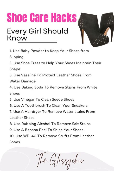 Clean Suede Shoes, Shoe Hacks, Shoe Cleaning, Hacks Every Girl Should Know, Shoes Hack, Shoe Tree, Baby Powder, Fashion Hacks Clothes, Clean Shoes