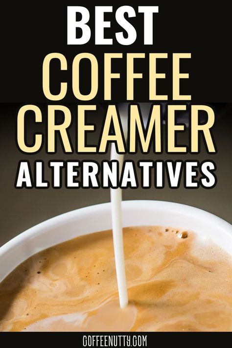 If you run out of coffee creamer you may be wondering what are the best substitutes. Got ideas to ensure you have a great cup of coffee should you run out of creamer! Coffee Creamer Substitute, Low Carb Coffee Creamer, Best Coffee Creamer, Coffee Creamer Container, Creamer Container, Cookie Recipes Chewy, Make Your Own Coffee, Carb Alternatives, Coffee Facts