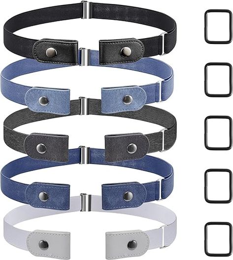 FINEASY 5 Pcs No Buckle Belt for Women Men, Elastic Belt Invisible Adjustable Stretch Belts Quick Release Waist Belt for Jeans Pants Dress Unisex Belts without Buckle : Amazon.co.uk: Fashion Belt For Jeans, Belt Without Buckle, Blue Belt, Belt For Women, Elastic Belt, Stretch Belt, Pants Dress, White Belt, Buckle Belt