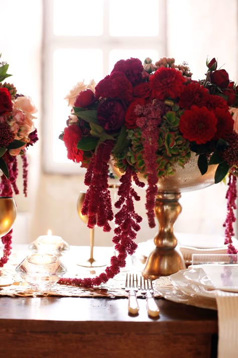 Faux Flower Centerpiece, Red Roses Centerpieces, Red Flower Arrangements, Red Rose Arrangements, French Themed Wedding, Red Wedding Decorations, Rose Floral Arrangements, Red Rose Wedding, Red Wedding Flowers