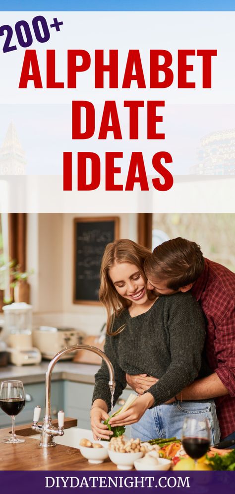 Have you and your partner fallen into a date night rut? It's so easy to get stuck in a cycle of dinner and a movie over and over. Alphabet dating is a fun way to add spontaneity and variety to your time together.

The concept is simple – come up with date ideas starting with each letter of the alphabet. To get you started, we've put together this list of our favorite alphabet date suggestions from A to Z.💟#LoveStory #RomanticEncounters #HeartfeltConnections #DateNightIdeas #SoulmateSearch #FlirtyFridays #CandlelitDinners #StarryEyedMoments #LoveQuotes #DreamyDates #WhisperedPromises #AmourAdventures Abc Date Night Ideas, Abc Date Ideas, Alphabet Date Ideas, First Date Rules, Alphabet Dating, Best Friend Dates, Unique Date Ideas, When To Plant Vegetables, Date Activities