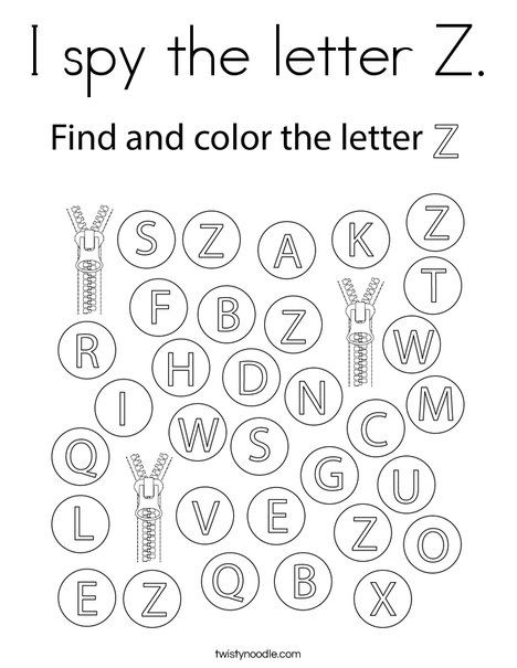 I spy the letter Z Coloring Page - Twisty Noodle Letter Z Kindergarten Activities, Z Letter Activities For Preschool, Letter Zz Worksheet, Letter Z Preschool Crafts, Z Is For, Letter Z Worksheets For Preschool, Z Activities For Preschool, Letter Z Crafts For Preschoolers, Letter Z Preschool