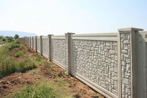 We are experienced in providing a variety of Precast Boundary Walls to our satisfied customers in all the major cities of Pakistan like Karachi, Lahore and Islamabad. Concrete Fence Wall, Boundry Wall, Different Types Of Fences, Fence Wall Design, Compound Wall Design, Gate Wall Design, Front Wall Design, Boundary Wall, Modern Fence Design