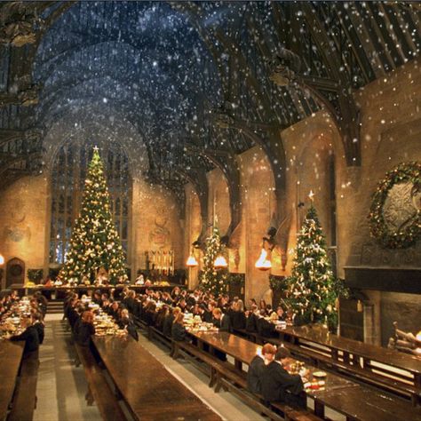 Attention, Harry Potter Fans: There Will Be a Christmas Dinner Inside Hogwarts Great Hall Harry Potter Apple Watch Face, Christmas Harry Potter, Hogwarts Great Hall, Hogwarts Christmas, Apple Watch Face, Harry Potter Scene, Hogwarts Aesthetic, Harry Potter Christmas, Night Before Christmas