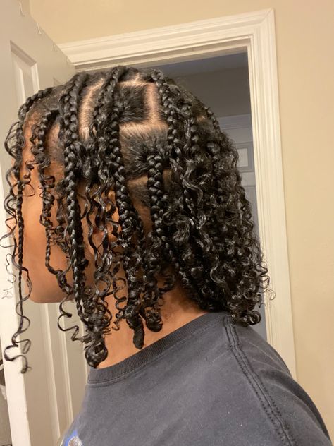 Simply Protective Hairstyles, Natural Protective Hairstyles For Black Women Short Hair, Light Protective Hairstyles, Protective Hairstyles For Medium Length Hair, Good Protective Hairstyles, Simple Natural Black Hairstyles, Braids For Black Women With Natural Hair, Plaits Hairstyles Natural Hair, Natural Hair Braided Hairstyles No Weave