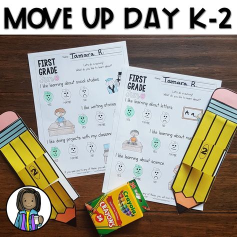 Move Up Day for K-2 Move Up Day Activities For First Grade, Move Up Day Activities, Learning Time, Elementary Reading, My School, Activity Pack, School Counseling, Educational Games, Classroom Organization