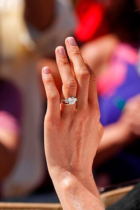 Megan Markle Engagement Ring, Meghan Markle Wedding Ring, Meghan Markle Ring, Meghan Markle Engagement Ring, Meghan Markle Engagement, Royal Engagement Rings, Wedding Nail Polish, Meghan Markle Wedding, Celebrity Bride