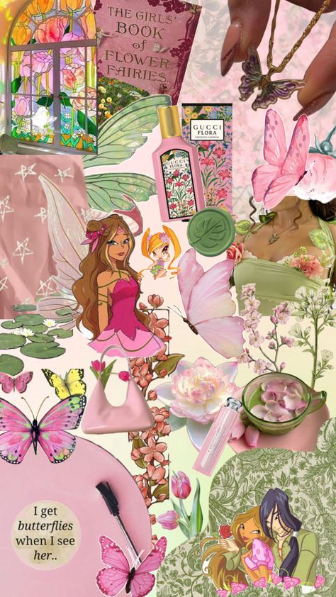 #flora #winxclub #fairy #flowers #nature Winx Enchantix Flora, Flora Winx Wallpaper, Flora Winx Aesthetic, Kawaii Pictures, Fairy Flowers, Eyeliner Styles, Super Ideas, Wallpaper Ideas, Winx Club