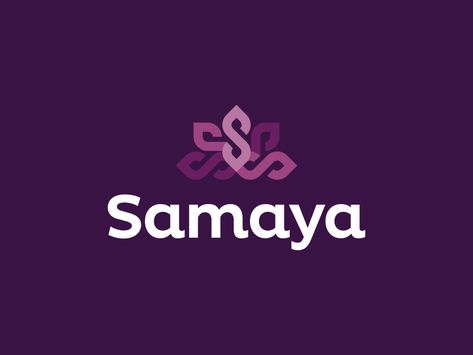 Samaya Logo Design by Dalius Stuoka | logo designer Purple Logo Design, P Logo Design, Banks Logo, Finance Logo, Purple Logo, House Logo, Accounting Logo, Brand Creation, Logo Creation