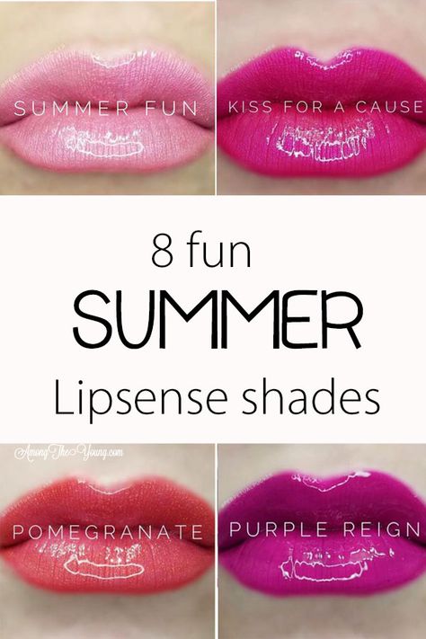 Top Utah beauty blog, Among the Young, features the best summer Lipsense Colors to try out this year. Click now for all the details! Summer Lipstick Colors, Utah Lifestyle, Bright Pink Lipsticks, Summer Lipstick, Bright Colored Outfits, Glossier Gloss, Bright Lips, Lipsense Colors, Summer Shades