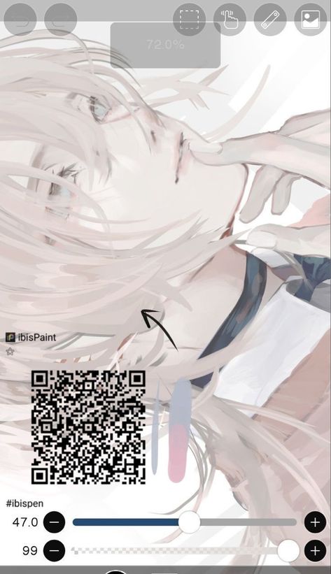 Sai Brush Ibis Paint, Looking Up Pov Reference Drawing, Ibis Paint Manga Brush Code, Brushes For Hair Ibis Paint, Ibis Paint Brush Code Lineart Soft, Brush Ibispaint Code Hair, Jelly Art Style Brush, Ibis Paint Brushes Qr Code, Ibis Brushes Qr Code