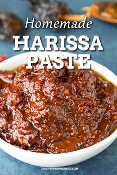 Harrisa Paste Recipe, Harrisa Paste Recipes, Harrisa Sauce Recipes, Harrisa Chicken Recipes, Harrisa Paste, Homemade Harissa, Harissa Recipe, Tagine Cooking, Harissa Recipes