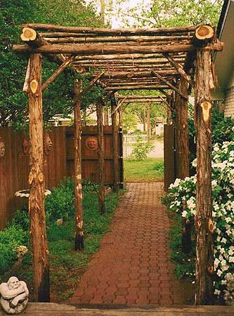 Cedar Arbor, Rustic Arbor, Corner Pergola, Rustic Pergola, Garden Archway, Pergola Diy, Pergola Ideas, Pergola Garden, Pergola Design