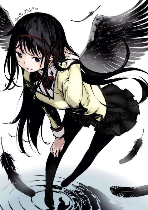 Devil homura manga panel in colors Homura Akemi Fanart, Homura Manga, Homura Fanart, Devil Homura, Homura Pfp, Lily Core, Akemi Homura, Homura Akemi, Magia Record