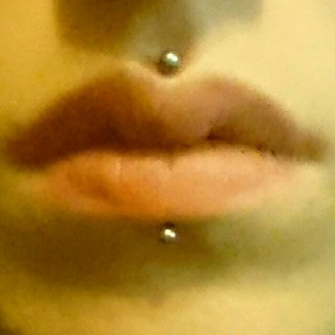 Added a medusa to my labret yesterday. So in love with my cyber bites already <3 Labret And Medusa Piercing, Medusa And Labret Piercing, Central Labret Piercing, Medusa Piercing Aesthetic, Central Labret, Different Lip Piercings, Ashley Piercing, Mouth Piercings, Lip Piercings