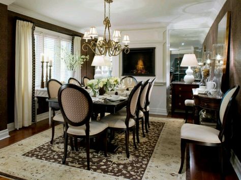 Dining Room Luxury Fireplace, Candice Olson, Traditional Dining Room, Nate Berkus, Modern Fireplace, Elegant Dining, Fireplace Design, Ideas Pictures, Fireplace Decor